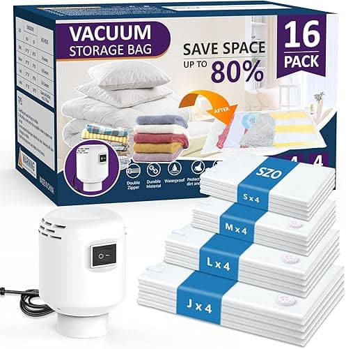 SZO 16 vakuuminių maišelių rinkinys su elektriniu siurbliu