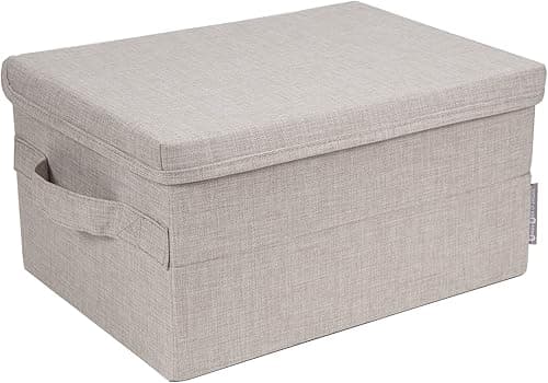 Bigso sulankstoma tekstilinė dėžė su dangčiu